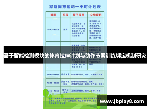 基于智能检测模块的体育拉伸计划与动作节奏训练绑定机制研究